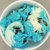 Blue Panda · blue cookie ice cream and  sugar cookie ice cream  twisted together with  blue cookie dough ...