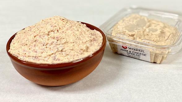 Ham And Cheese Spread / Pasta De Bocaditos  (8844) · Our recipe for this traditional favorite is always sure to please everyone. Goes great with almost any kind of food. / Nuestra receta casera sera el nuevo favorito de todos. Acompañala con tus galletas or pan favborito o solo como un snack. 8 oz.