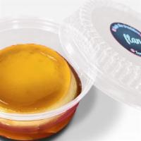 Flan 3 Oz. (75180) · Our traditional creamy and velvety flan in a delicious caramel sauce. Single serve.