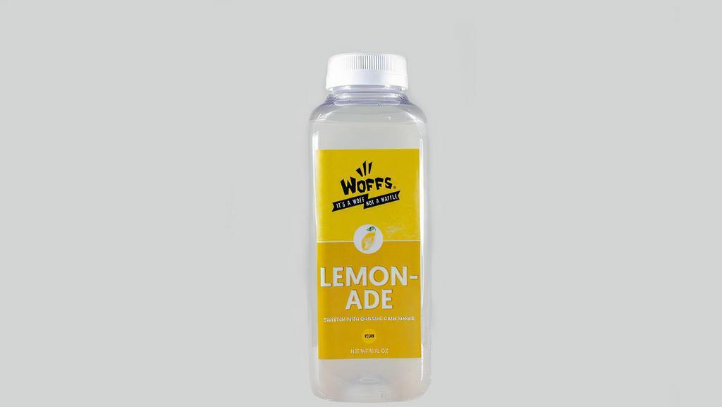 Lemonade · 16 ounces of fresh lemonade made with spring water and sweetened with organic cane sugar.