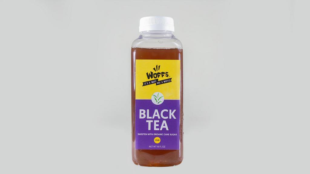 Sweet Tea · 16 ounces of freshly brewed black tea with hits of citrus made with spring water and sweetened with organic cane sugar.