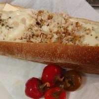 Chicken Cheese Steak · 100% All Natural White Meat, Seasoned and grilled to perfection, melted White American Chees...