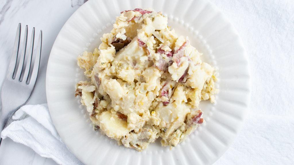 Homemade Potato Salad · Blend of Red Bliss and Yukon gold Southern style Mustard mayo dressing