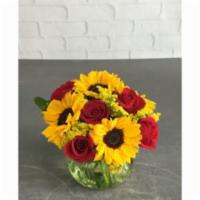 Sundrops · Send someone some sunshine with Sundrops! You can’t go wrong with sunflowers, red roses, sol...