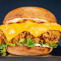 Classic Chicken Sandwich With Cheese · Crispy hand-breaded fried chicken sandwich with spicy mayo, lettuce and cheese.