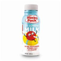 Milk Jug (1%) - White (8 Oz.) · The perfect cold and creamy addition to any Combo or Wacky Pack® meal.