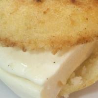Queso De Mano Arepa · arepa filled with white cheese (queso de mano)