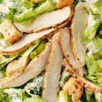 Chicken Caesar Salad  · Chicken, lettuce, croutons,becon crumbles, parmesan cheese, cesar dressing