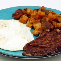 2 Eggs And Corned Beef Hash · *Consuming raw or undercooked meats, poultry, seafood, shellfish or eggs may increase your r...