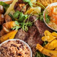 Antojitos Nicaraguenses · Consulte, precios variables, nicaraguan side dishes: cerdo frito, chorizo, carne asada, yuca...
