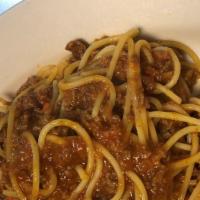 Spaghetti Alla Bolognese · Meat and tomato sauce