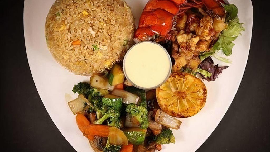 Lobster Hibachi · Served with soup or salad, side of fried rice, vegetables and yum-yum sauce