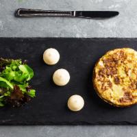 Tortilla Espanola · Dairy-free, gluten free. Traditional Spanish omelette with potatoes.
