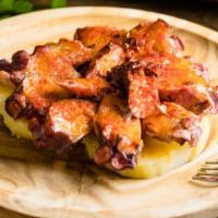 Pulpo A La Gallega · Dairy-free, gluten free. Galician style octopus seasoned with paprika and sea salt, extra vi...
