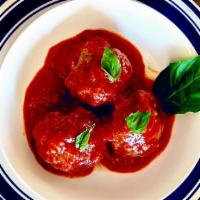 Mama'S Meatballs · House-made all beef meatballs simmered in marinara sauce