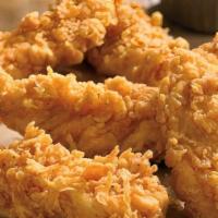 Chicken Tender Platter · Crispy white-meat tenders served with honey mustard. Served with your choice of two freshly ...