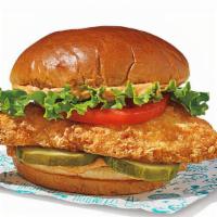 Spicy Flounder Fish Deluxe Sandwich · Sandwich only