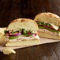 Amy'S Turkey-O (Manager'S Special) · A half sandwich served with your choice of a cup of soup, fresh fruit or Mac & Cheese. Roast...
