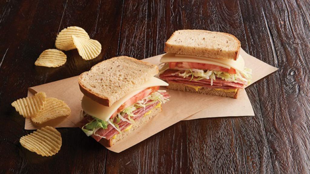 Salami Sandwich (Manager'S Special) · A half sandwich served with your choice of a cup of soup, fresh fruit or Mac & Cheese. Name your bread, select your spreads and dress it up.