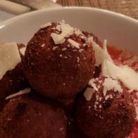 Meatballs · Traditional Italian mix of beef, pork and veal meatballs served in house-made marinara with ...