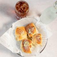 Garlic Rolls (6) · Our homemade bread, with fresh garlic & oil