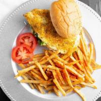 Grilled Chicken Sandwich W/ Fries · 