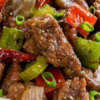 Mongolian · Sauteed with scallions,onions, & mushrooms in a spicy sauce