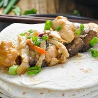 Moo Shu With (4) Pancakes · (Dinner size only) A Chinese classic, served with hoisin sauce & thin pancakes