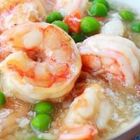 #Shrimp With Lobster Sauce虾龙湖 · Combo plate. Served with roast pork fried rice and pork egg roll or spring roll. . With plai...