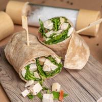 Chicken Wrap · Grilled Chicken, American Cheese, Tomato, Cucumber, Green Mix, Homemade Cilantro Sauce
