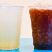 Fountain Colas And Iced Tea · Maine Root fountain colas and freshly brewed iced tea, served in a 16oz cup.
