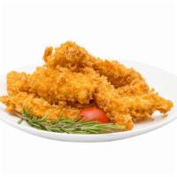 Chicken Tenders · 8 pieces of breaded and fried chicken tenders.