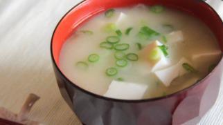 Miso Soup · Japanese bean paste soup.