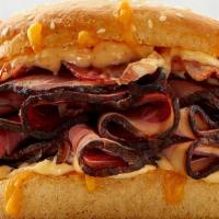 Bacon Smokecheesy Sandwich · CHOICE OF: smoked turkey | ham | chicken | roast beef . COMES WITH: bacon | smoked cheddar |...