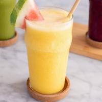 Sunset · Mango, strawberry, and Orange Juice.