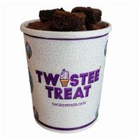 Brownie Quart · Our tasty Vanilla ice cream with brownies mixed in!