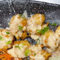 Yum-Yum Shrimp · 6pc. Battered fried jumbo shrimp with yum-yum sauce.