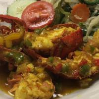 Curry Lobster · Lobster tail in a curry sauce
