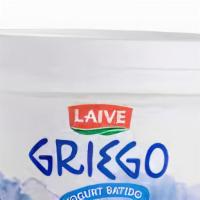 Yogurt Griego · Greek yogurt with seasonal fruits and berries, blue agave syrup and homemade granola.