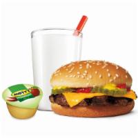 King Jr™ Meal - Cheeseburger · A signature flame-grilled beef patty topped with a simple layer of melted American cheese, c...