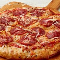 Pepperoni & Double Cheese Pizza · 2 cheeses | pepperoni | marinara.