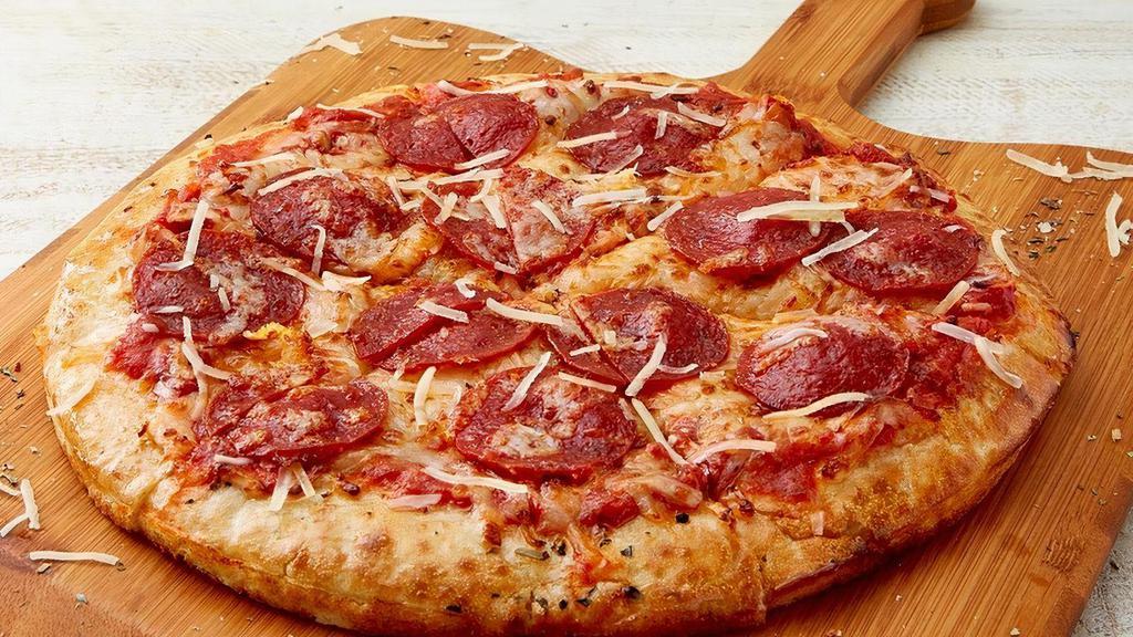 Pepperoni & Double Cheese Pizza · 2 cheeses | pepperoni | marinara.