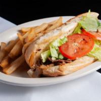 Philly Cheese Steak · 5oz of chicken breast or 4 oz beef grilled with onions topped with 2 slices White American c...
