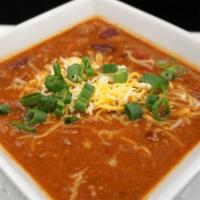 *Sidelines Chili Bowl* · House-made with Ground Beef, Pinto & Red Kidney Beans, Tomatoes & Spices.