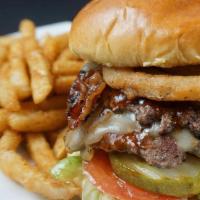 *Tennessee Whiskey* · Two 4oz Angus Beef Smash Patties with Tennessee Whisky BBQ Sauce, Bacon, Pepper-jack Cheese ...
