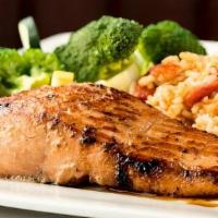 *Atlantic Salmon* · Fresh Salmon fished from sustainable waters by Halperns' Fishery.  Carved in-house & marinat...