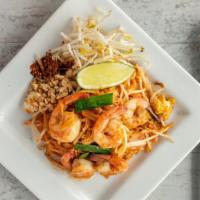 Pad Thai · rice noodles, eggs, bean sprouts, and green onions in our special sauce.