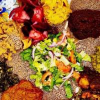 Vegetarian Platter · Collection of 7 Freshly made Vegetarian recipes with variety and made with full of authentic...