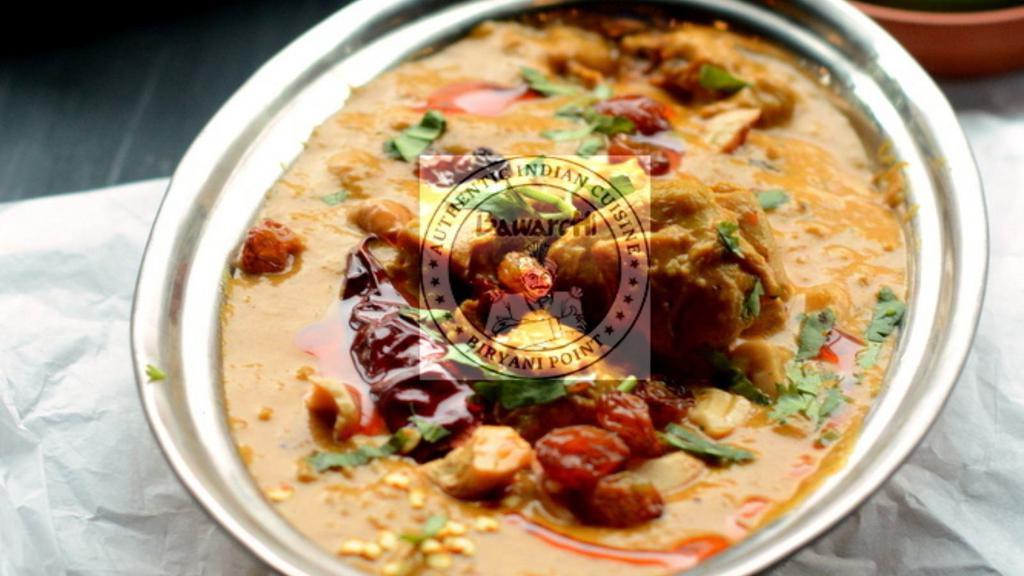 Chicken Korma · Tender cubes of chicken in a delicious creamy gravy with a distinctive coriander and cumin flavor.