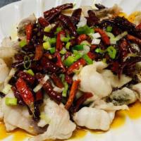 Sichuan Spicy Grass Carp · Hot & spicy.